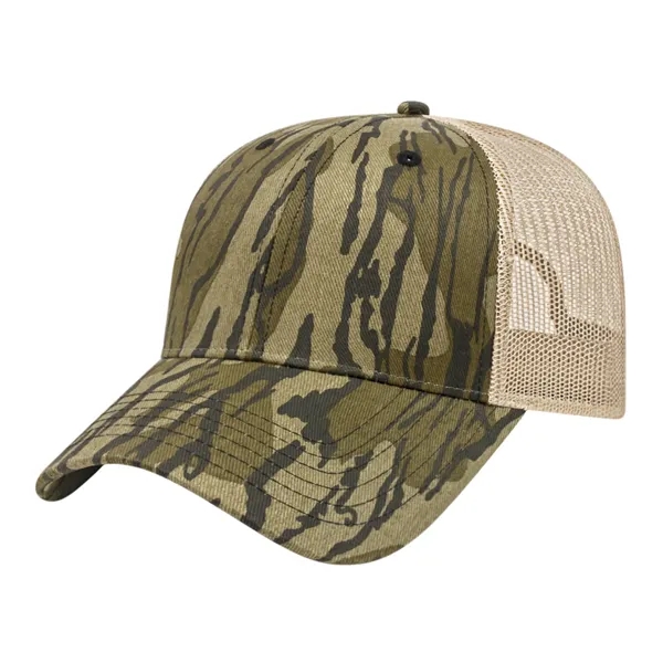 Camo Trucker Mesh Back Cap - Camo Trucker Mesh Back Cap - Image 6 of 7