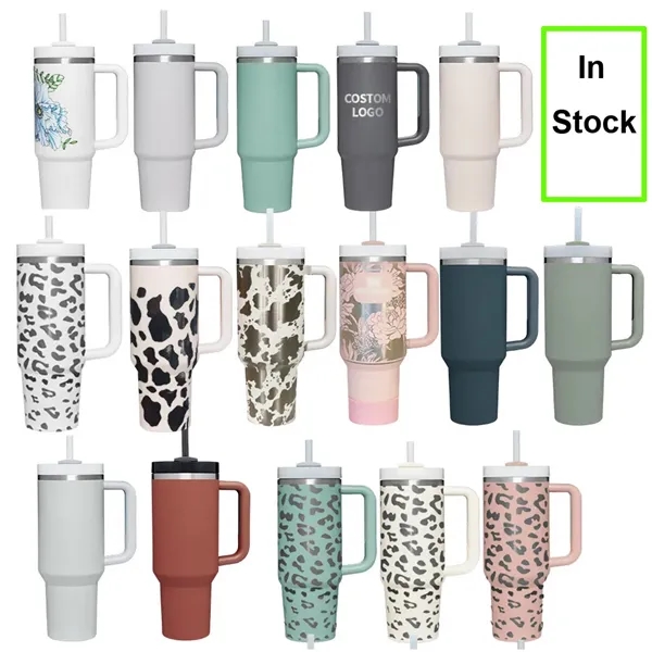 40 oz Vacuum Insulated Stainless Steel Tumbler - 40 oz Vacuum Insulated Stainless Steel Tumbler - Image 0 of 9