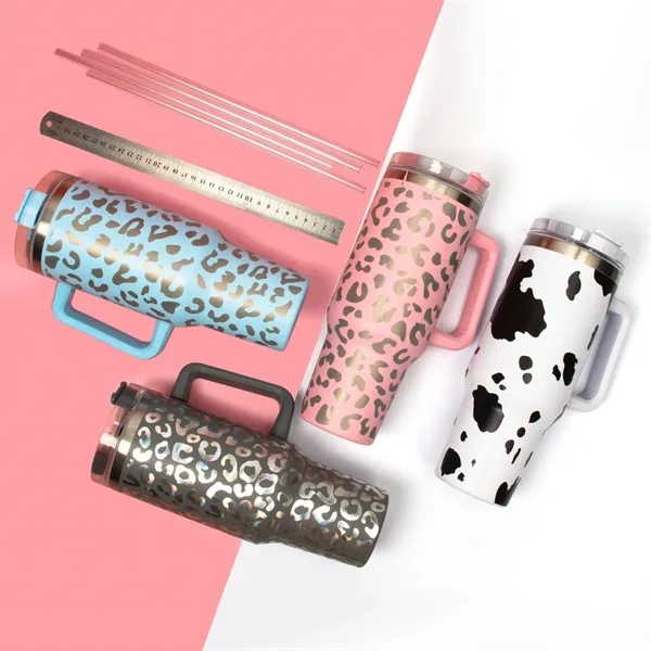 40 oz Vacuum Insulated Stainless Steel Tumbler - 40 oz Vacuum Insulated Stainless Steel Tumbler - Image 4 of 9