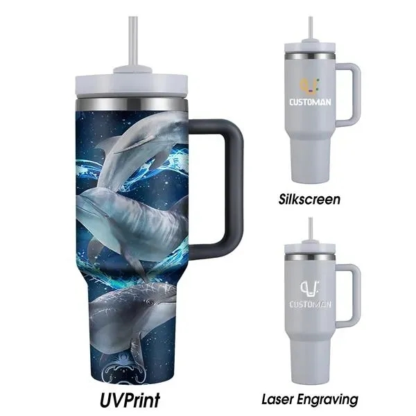 40 oz Vacuum Insulated Stainless Steel Tumbler - 40 oz Vacuum Insulated Stainless Steel Tumbler - Image 9 of 9