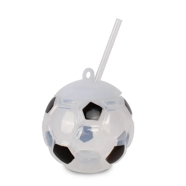 Soccer Ball Light Up Cup with Lid and Straw - Soccer Ball Light Up Cup with Lid and Straw - Image 2 of 13