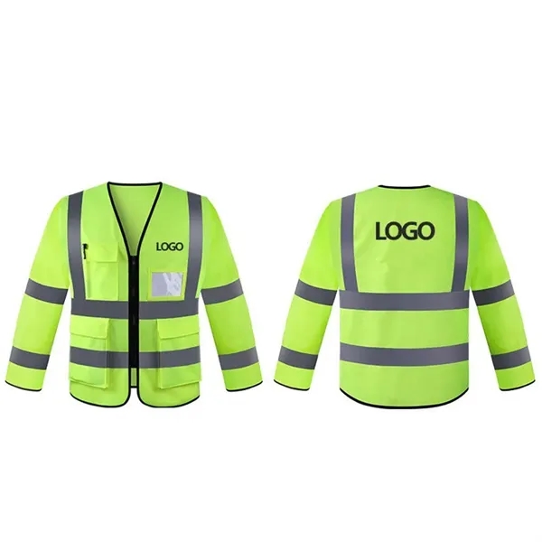 High Visibility Breathable Workwear Safety Jacket - High Visibility Breathable Workwear Safety Jacket - Image 0 of 3