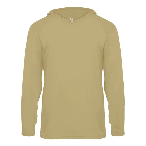 Badger Youth B-Core Long Sleeve Hooded T-Shirt - Badger Youth B-Core Long Sleeve Hooded T-Shirt - Image 33 of 34