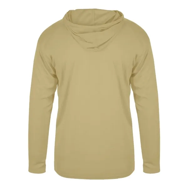 Badger Youth B-Core Long Sleeve Hooded T-Shirt - Badger Youth B-Core Long Sleeve Hooded T-Shirt - Image 34 of 34