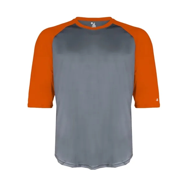 Badger Youth B-Core 3/4 Sleeve Baseball T-Shirt - Badger Youth B-Core 3/4 Sleeve Baseball T-Shirt - Image 4 of 39