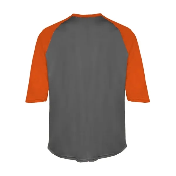 Badger Youth B-Core 3/4 Sleeve Baseball T-Shirt - Badger Youth B-Core 3/4 Sleeve Baseball T-Shirt - Image 6 of 39
