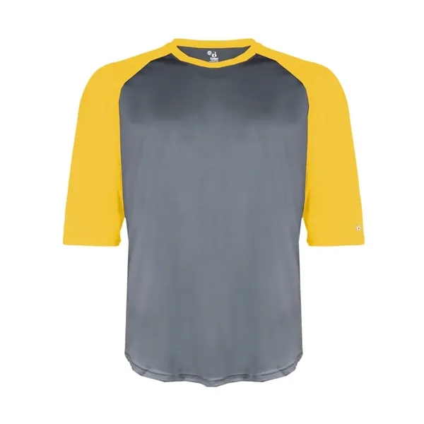 Badger Youth B-Core 3/4 Sleeve Baseball T-Shirt - Badger Youth B-Core 3/4 Sleeve Baseball T-Shirt - Image 7 of 39