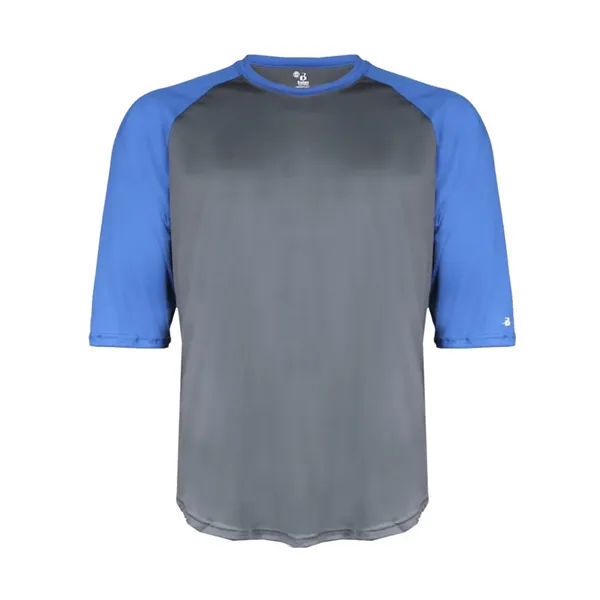 Badger Youth B-Core 3/4 Sleeve Baseball T-Shirt - Badger Youth B-Core 3/4 Sleeve Baseball T-Shirt - Image 18 of 39