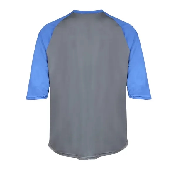 Badger Youth B-Core 3/4 Sleeve Baseball T-Shirt - Badger Youth B-Core 3/4 Sleeve Baseball T-Shirt - Image 20 of 39