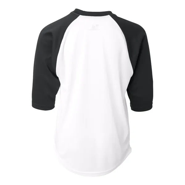 Badger Youth B-Core 3/4 Sleeve Baseball T-Shirt - Badger Youth B-Core 3/4 Sleeve Baseball T-Shirt - Image 23 of 39