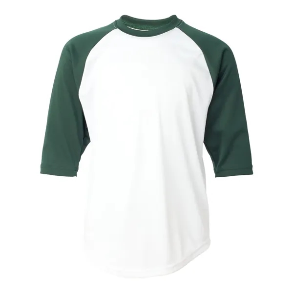 Badger Youth B-Core 3/4 Sleeve Baseball T-Shirt - Badger Youth B-Core 3/4 Sleeve Baseball T-Shirt - Image 24 of 39