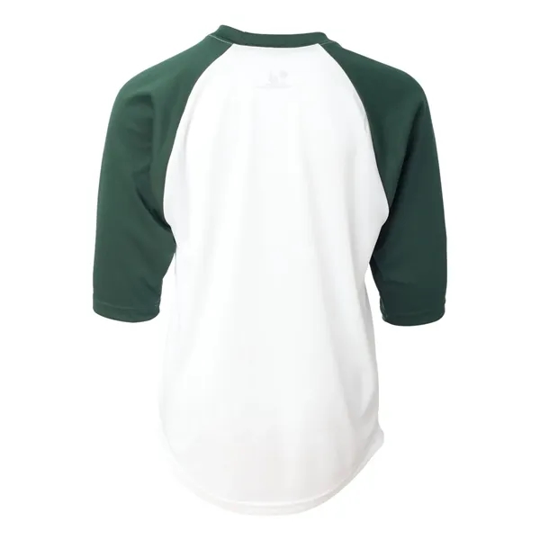Badger Youth B-Core 3/4 Sleeve Baseball T-Shirt - Badger Youth B-Core 3/4 Sleeve Baseball T-Shirt - Image 26 of 39