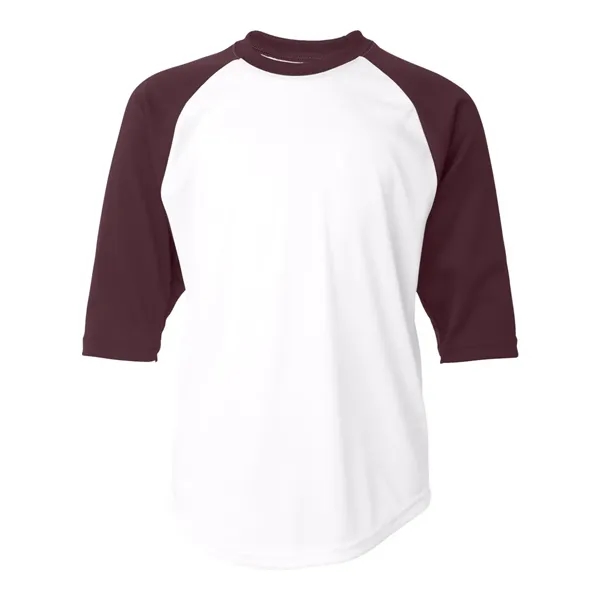 Badger Youth B-Core 3/4 Sleeve Baseball T-Shirt - Badger Youth B-Core 3/4 Sleeve Baseball T-Shirt - Image 27 of 39