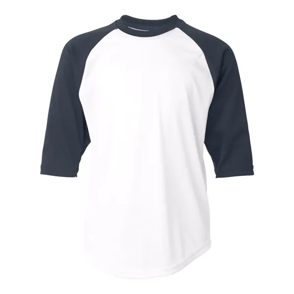 Badger Youth B-Core 3/4 Sleeve Baseball T-Shirt - Badger Youth B-Core 3/4 Sleeve Baseball T-Shirt - Image 30 of 39