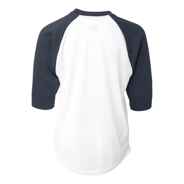 Badger Youth B-Core 3/4 Sleeve Baseball T-Shirt - Badger Youth B-Core 3/4 Sleeve Baseball T-Shirt - Image 32 of 39