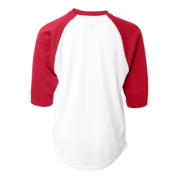 Badger Youth B-Core 3/4 Sleeve Baseball T-Shirt - Badger Youth B-Core 3/4 Sleeve Baseball T-Shirt - Image 35 of 39