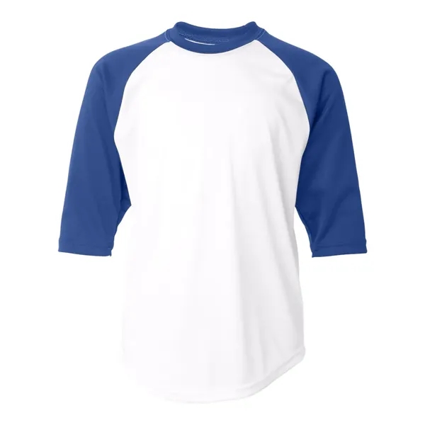 Badger Youth B-Core 3/4 Sleeve Baseball T-Shirt - Badger Youth B-Core 3/4 Sleeve Baseball T-Shirt - Image 36 of 39