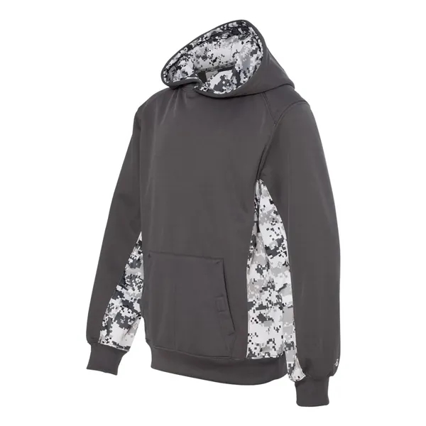 Badger Youth Digital Camo Colorblock Performance Fleece H... - Badger Youth Digital Camo Colorblock Performance Fleece H... - Image 13 of 41