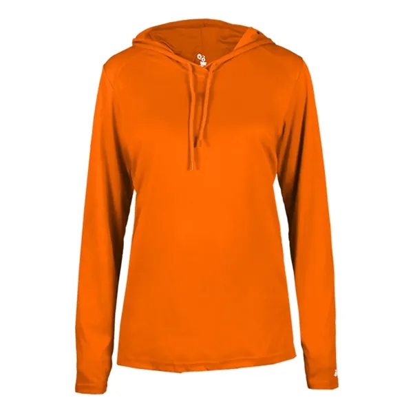 Badger Women's B-Core Long Sleeve Hooded T-Shirt - Badger Women's B-Core Long Sleeve Hooded T-Shirt - Image 1 of 21
