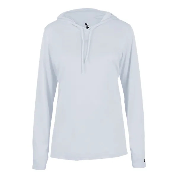 Badger Women's B-Core Long Sleeve Hooded T-Shirt - Badger Women's B-Core Long Sleeve Hooded T-Shirt - Image 13 of 21
