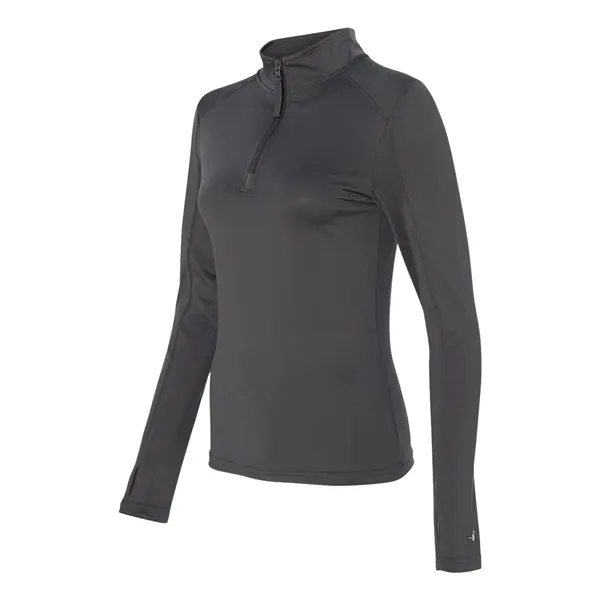 Badger Women's Lightweight Quarter-Zip Pullover - Badger Women's Lightweight Quarter-Zip Pullover - Image 6 of 33