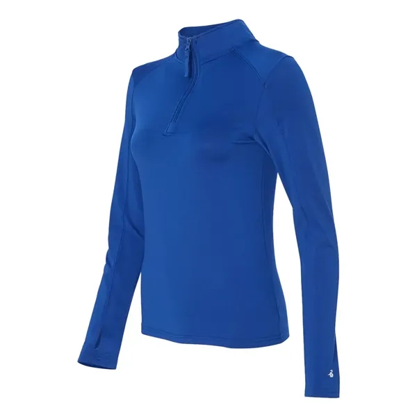 Badger Women's Lightweight Quarter-Zip Pullover - Badger Women's Lightweight Quarter-Zip Pullover - Image 18 of 33