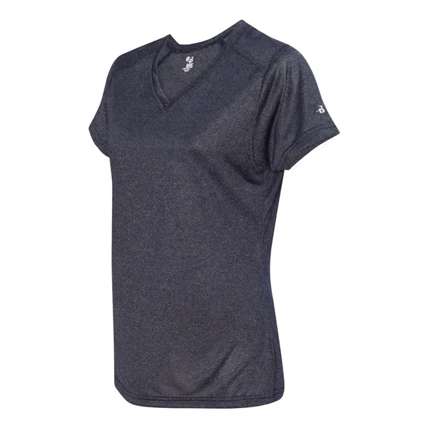 Badger Women's Pro Heather V-Neck T-Shirt - Badger Women's Pro Heather V-Neck T-Shirt - Image 11 of 24