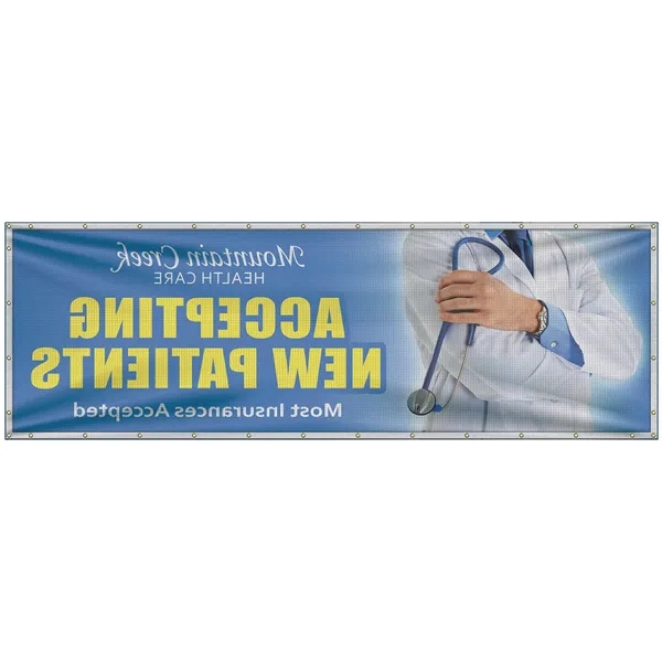 4' x 12' Premium Polyester Mesh Banner - 4' x 12' Premium Polyester Mesh Banner - Image 3 of 12
