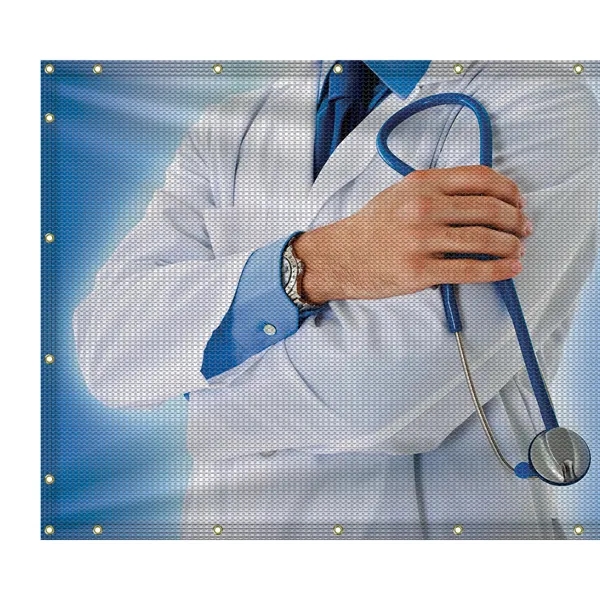 4' x 12' Premium Polyester Mesh Banner - 4' x 12' Premium Polyester Mesh Banner - Image 4 of 12