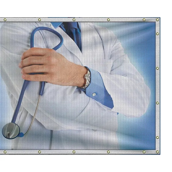 4' x 12' Premium Polyester Mesh Banner - 4' x 12' Premium Polyester Mesh Banner - Image 5 of 12