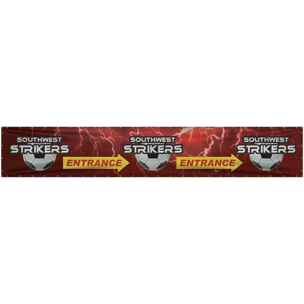 4' x 24' Premium Polyester Mesh Banner - 4' x 24' Premium Polyester Mesh Banner - Image 1 of 12