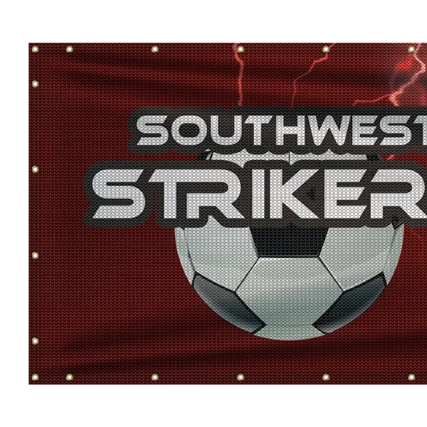 4' x 24' Premium Polyester Mesh Banner - 4' x 24' Premium Polyester Mesh Banner - Image 4 of 12