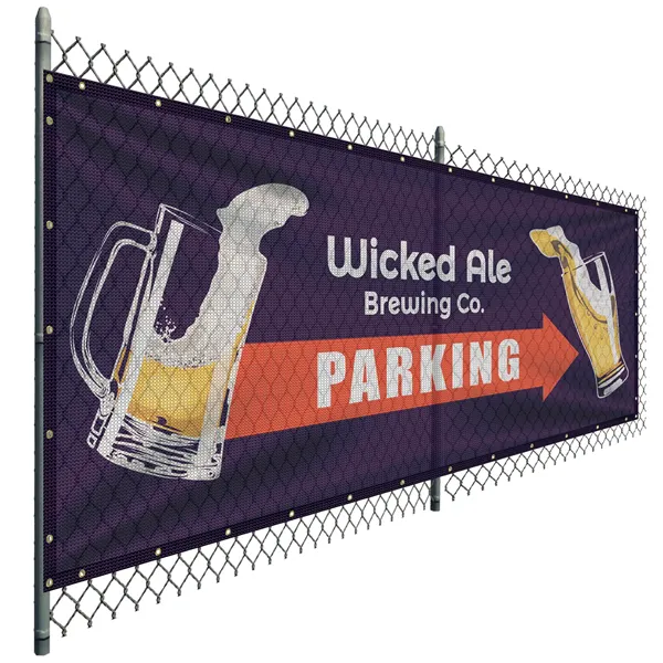 5' x 12' Premium Polyester Mesh Banner - 5' x 12' Premium Polyester Mesh Banner - Image 0 of 12