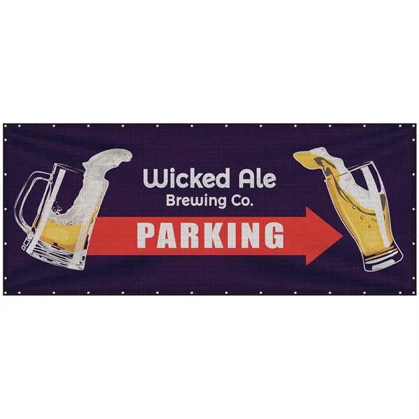 5' x 12' Premium Polyester Mesh Banner - 5' x 12' Premium Polyester Mesh Banner - Image 1 of 12