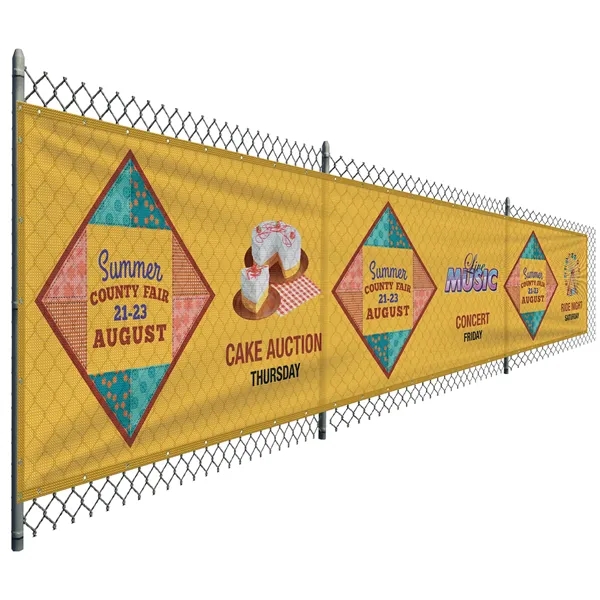 5' x 24' Premium Polyester Mesh Banner - 5' x 24' Premium Polyester Mesh Banner - Image 0 of 12