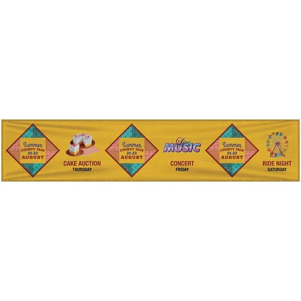 5' x 24' Premium Polyester Mesh Banner - 5' x 24' Premium Polyester Mesh Banner - Image 1 of 12