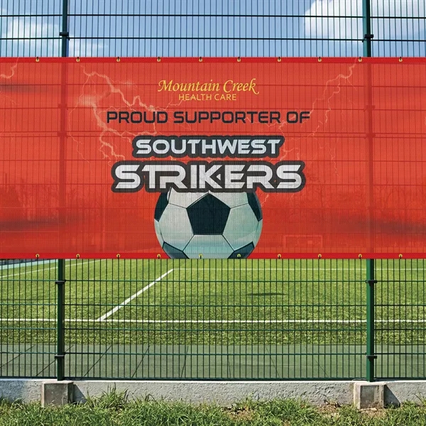 5' x 24' Premium Polyester Mesh Banner - 5' x 24' Premium Polyester Mesh Banner - Image 10 of 12