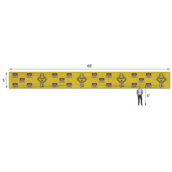 5' x 48' Premium Polyester Mesh Banner - 5' x 48' Premium Polyester Mesh Banner - Image 11 of 12