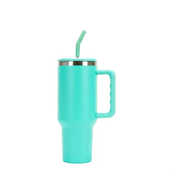 40 oz Stainless Steel Mug Tumbler With Handle And Straw - 40 oz Stainless Steel Mug Tumbler With Handle And Straw - Image 10 of 10