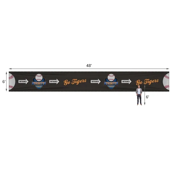 6' x 48' Premium Polyester Mesh Banner - 6' x 48' Premium Polyester Mesh Banner - Image 11 of 12
