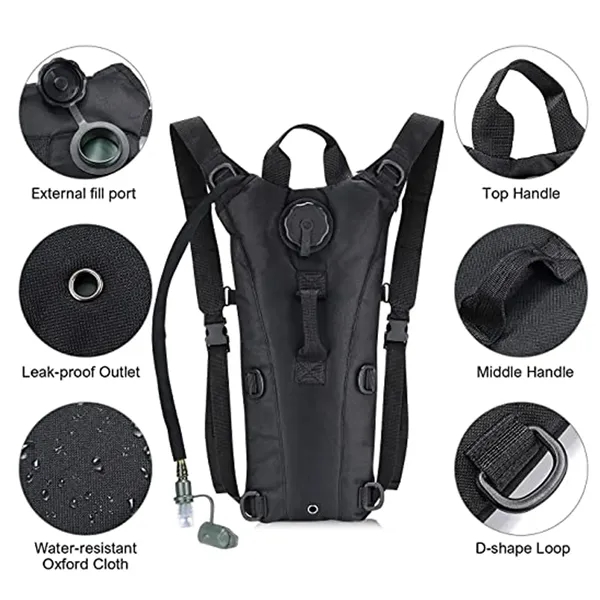 Hydration Pack Backpack with 3L Bladder - Hydration Pack Backpack with 3L Bladder - Image 2 of 2