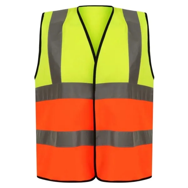 Premium Knitted Hi Vis Class 2 Safety Loop & Hook Vest - Premium Knitted Hi Vis Class 2 Safety Loop & Hook Vest - Image 4 of 4