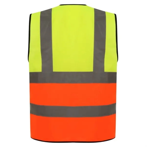 Premium Knitted Hi Vis Class 2 Safety Loop & Hook Vest - Premium Knitted Hi Vis Class 2 Safety Loop & Hook Vest - Image 1 of 4