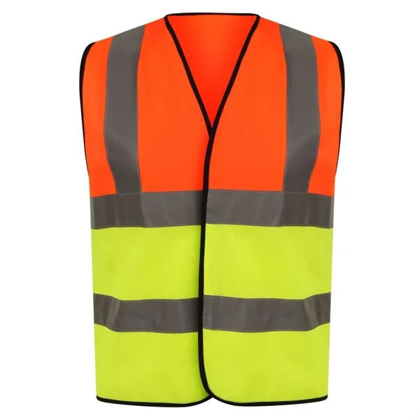 Premium Knitted Hi Vis Class 2 Safety Loop & Hook Vest - Premium Knitted Hi Vis Class 2 Safety Loop & Hook Vest - Image 2 of 4