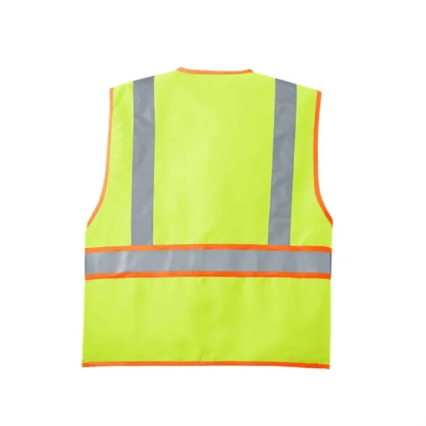 Recycled Hi Vis Class 2 Reflective Safety Vest W/ 4 Pockets - Recycled Hi Vis Class 2 Reflective Safety Vest W/ 4 Pockets - Image 1 of 4