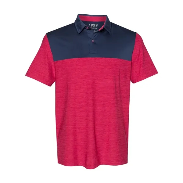 IZOD Colorblocked Space-Dyed Polo - IZOD Colorblocked Space-Dyed Polo - Image 10 of 12