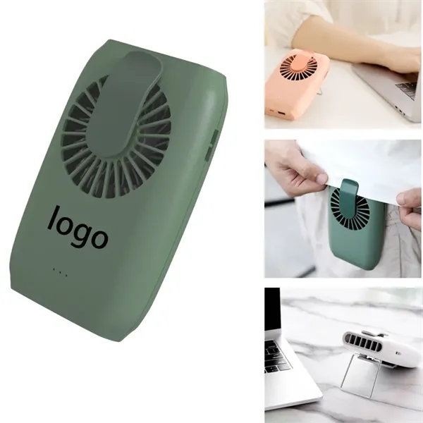 Mini Waist Fan with 2000mAh Power Bank - Mini Waist Fan with 2000mAh Power Bank - Image 0 of 2