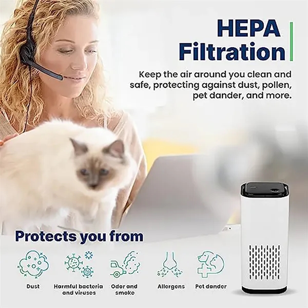Mini HEPA Car Office Air Purifier - Mini HEPA Car Office Air Purifier - Image 2 of 6