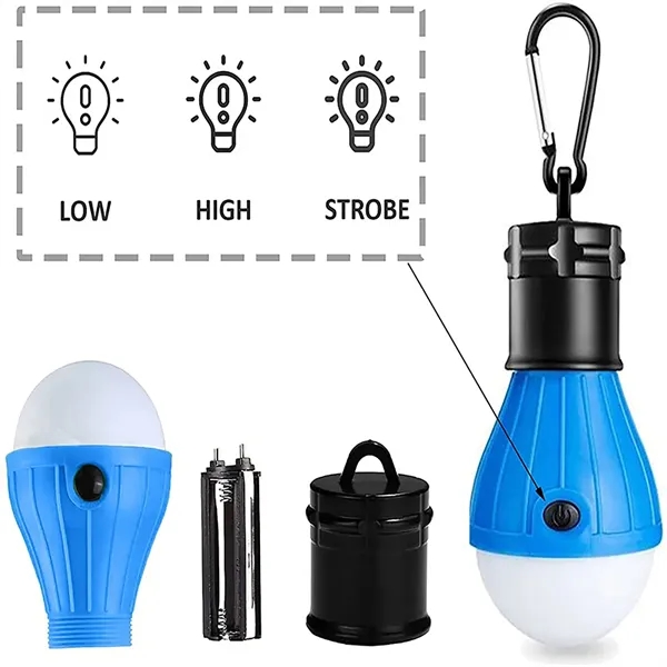 Portable LED Tent Lamp With Carabiner - Portable LED Tent Lamp With Carabiner - Image 3 of 7