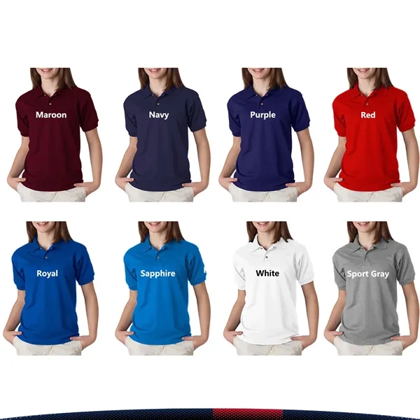 Gildan® 5.6 oz. Cotton/Ladies Polo Shirts - Gildan® 5.6 oz. Cotton/Ladies Polo Shirts - Image 3 of 4